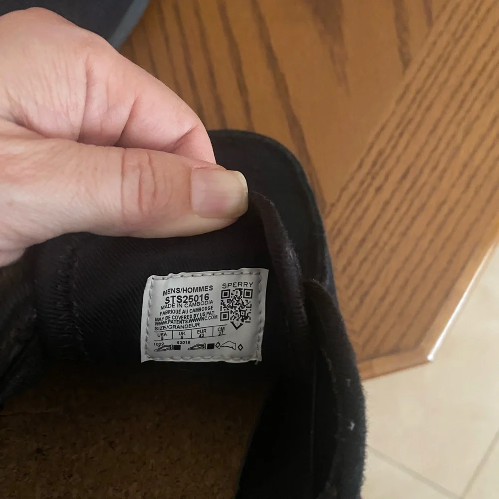 Sperry Men's Black Boat Shoes